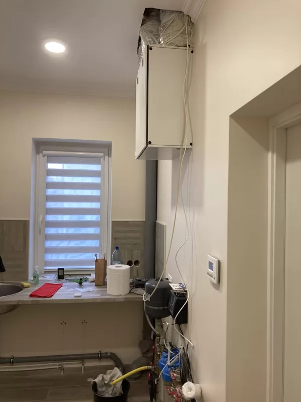 Ventilācijas sistēma ar rekuperāciju Stopiņos.
